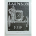 Poster Salmson 1920's Rene' Vincent Famous Painting A3 (407.SalmsonA3)